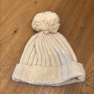 UGG Cream Knit Pom-Pom Hat